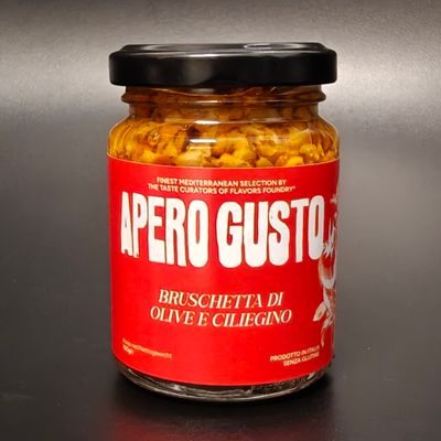 Apero Gusto - Bruschette Olijven en Kerstomaten 100g