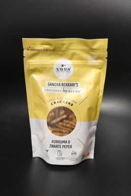 Sandra Bekkari's Crackers by Xavies - Kurkuma &amp; Zwarte Peper 125g