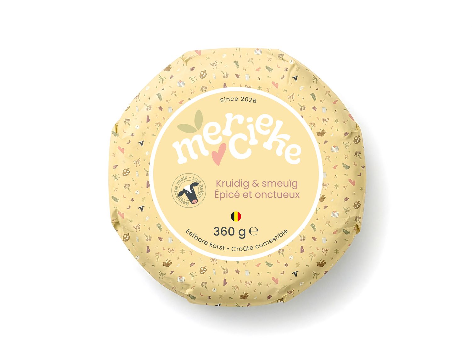Mercieke kaas 360g Steffi eetbare korst