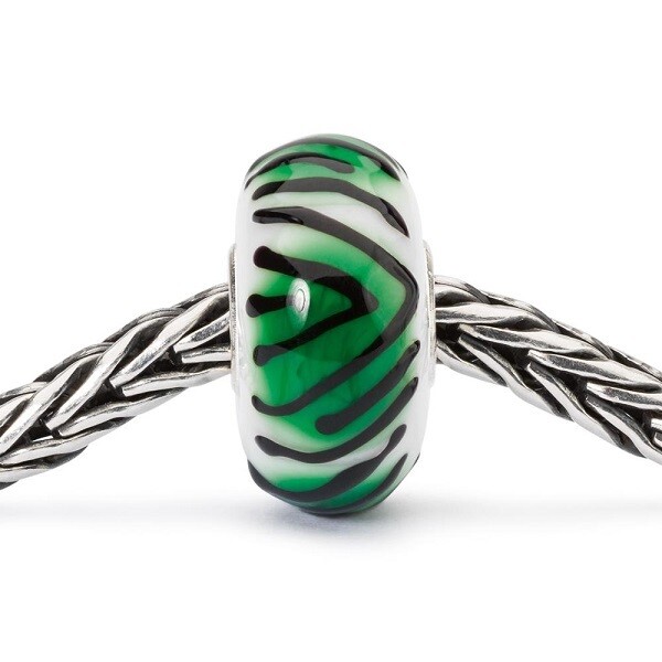 Trollbeads Tijger van smaragd TGLBE-10422 Trollbeads Tijger van smaragd TGLBE-10422