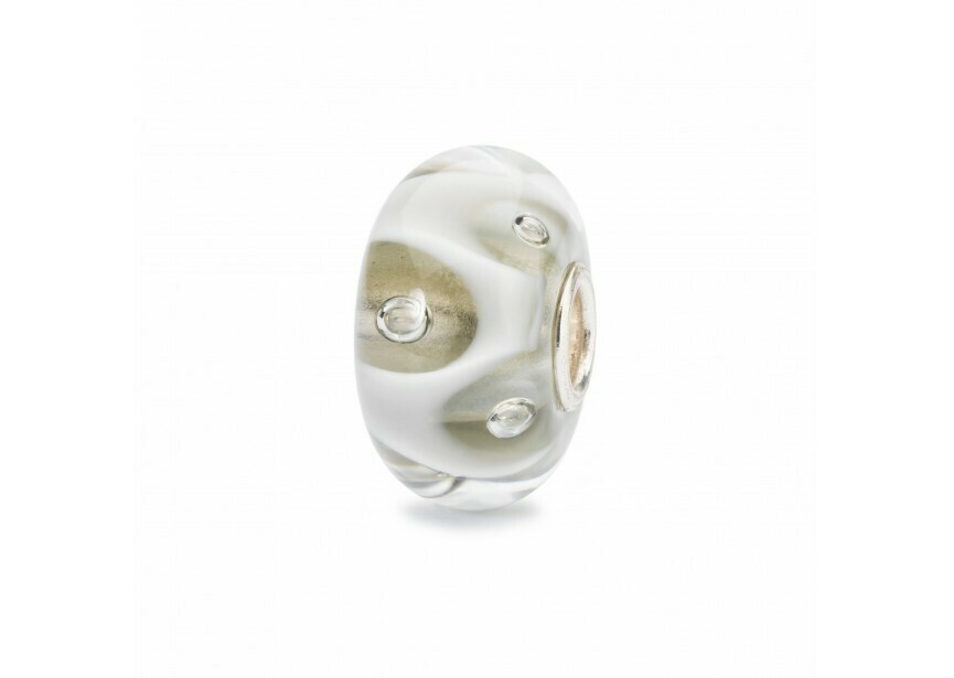Trollbeads Witte druppels TGLBE-10439