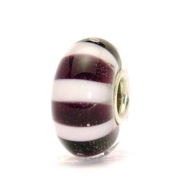 Trollbeads zwart en witte strepen 61304