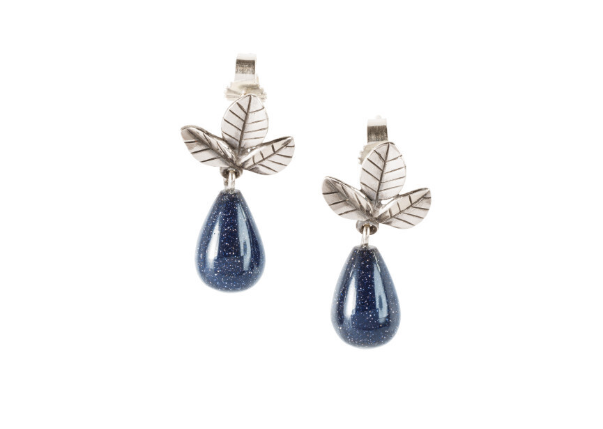 Trollbeads Bladeren van kracht, oorknoppen TAGEA-00128