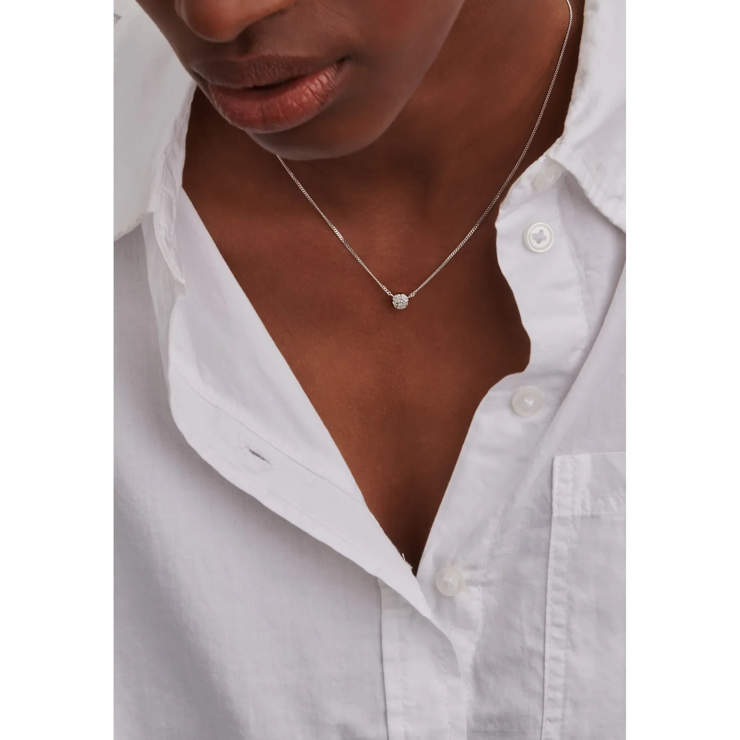 Diamanti per Tutti Galaxy Necklace - White Plated