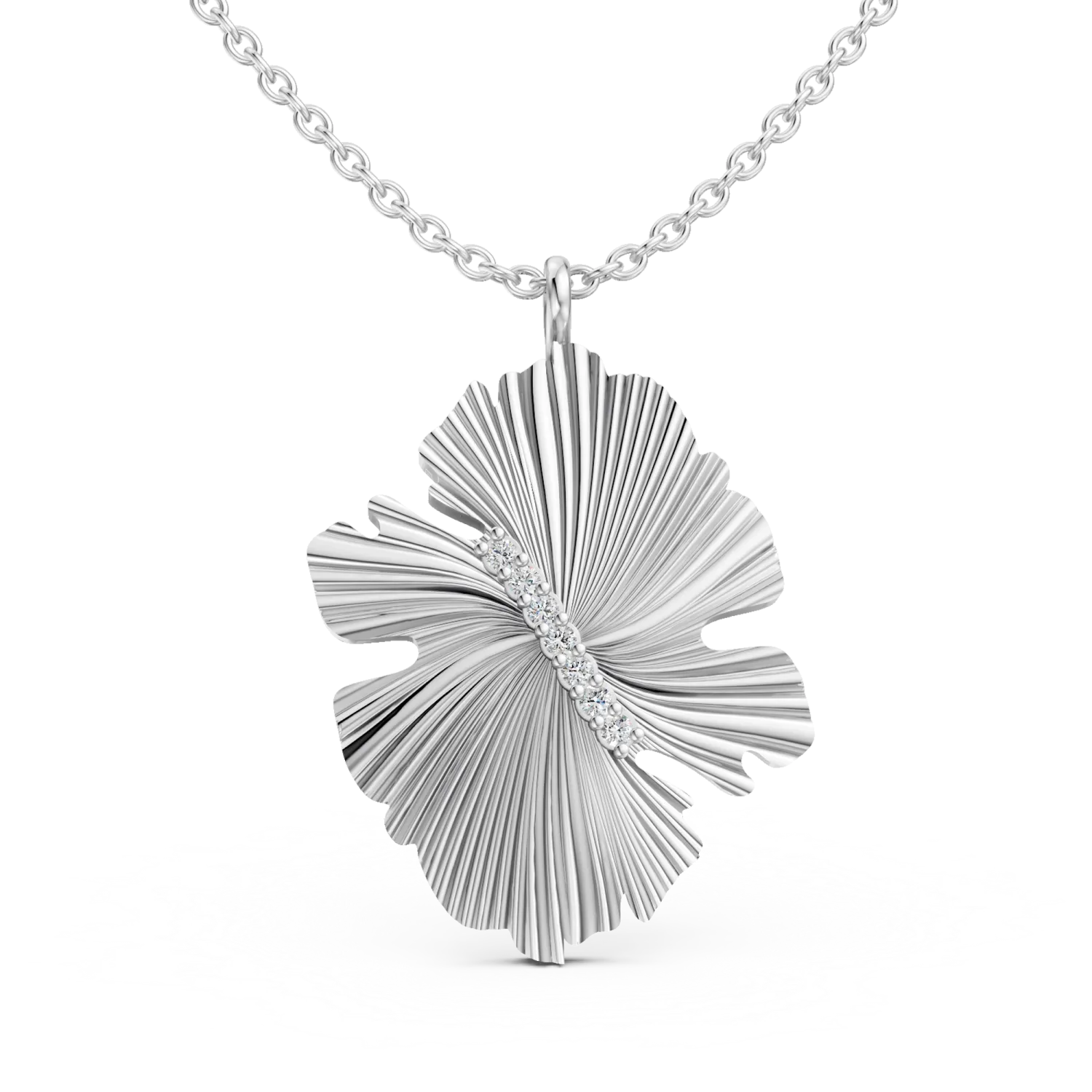 Diamanti per Tutti Fanora Necklace - White plated