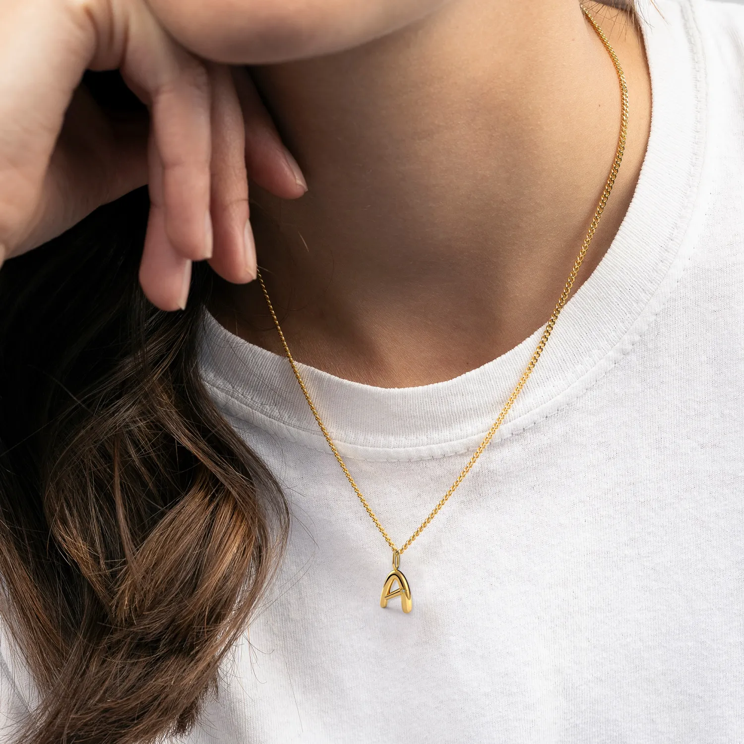 Diamanti per Tutti A diamont initial charm - Yellow Gold Plated