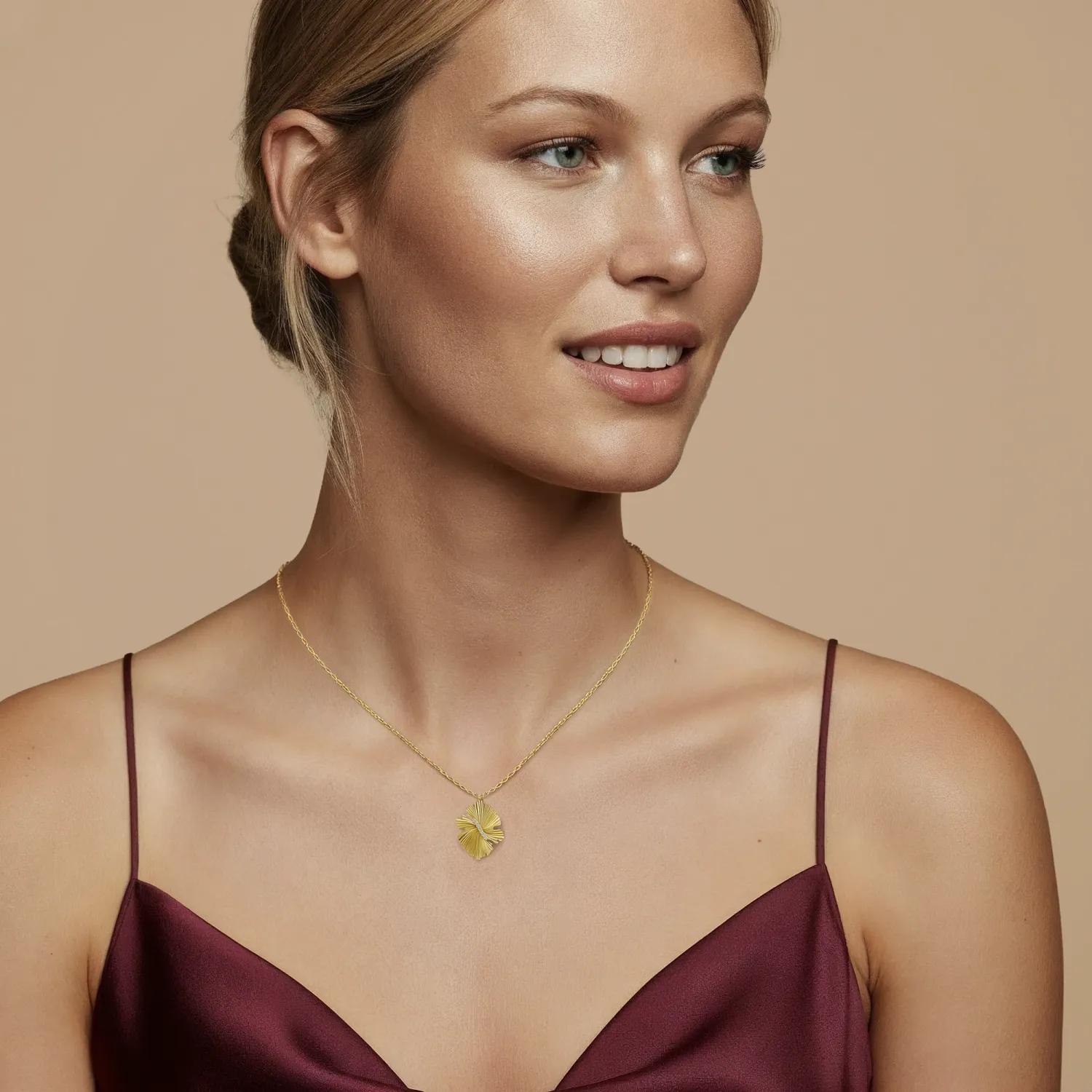 Diamanti per Tutti Fanora Necklace - Yellow Gold Plated