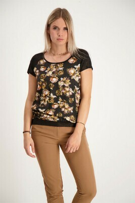 Signe nature gebloemde t-shirt