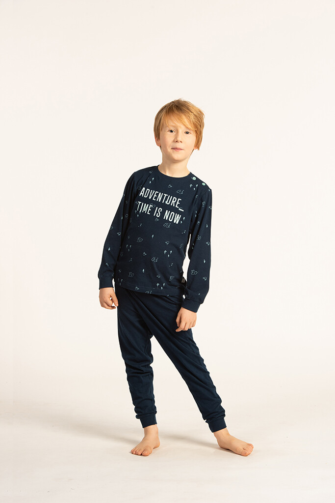 Eskimo Pyjama Jongens: Time is now ( katoenen pyjama ) 2j - 8j