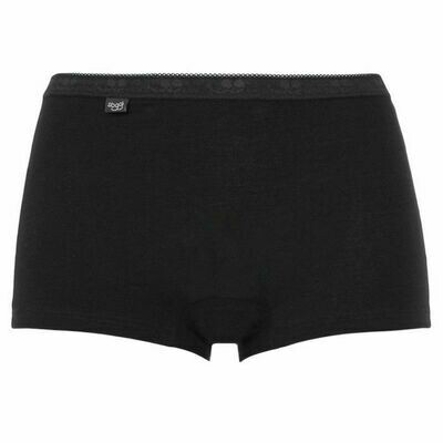 Sloggi dames: Basic Short ( zwart / wit )