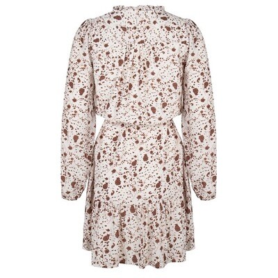Esqualo Voile kleed bruin/beige )