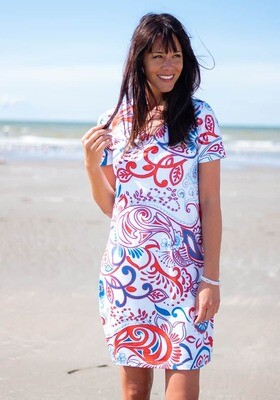 Diversa tricot kleed: Lena ( tot maat 52 )