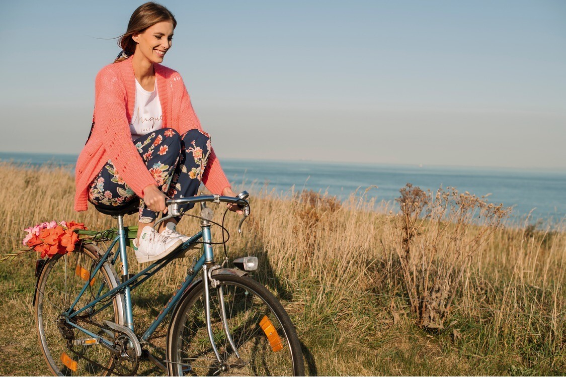 Signe Nature gebloemde broek op elastiek