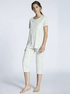 Calida Pyjama met 3/4 broek ( 100% Katoen )