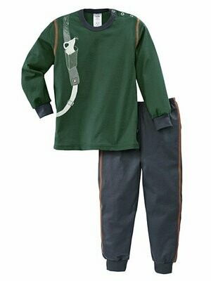 Calida Kinder Pyjama Jongens: Groen wasbeer 100% Katoen (CAL.106)