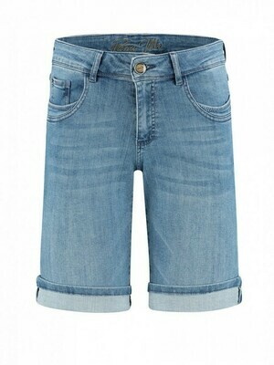 Para Mi Lyndsey jeansshort: Water blue color