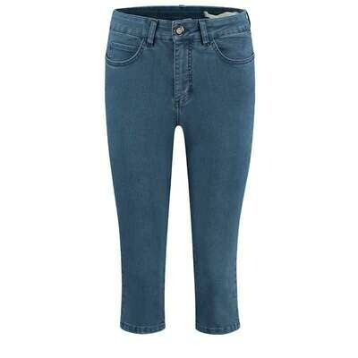 Para Mi: Grace Mid sky blue Satin denim