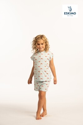 Eskimo Meisjes pyjama met short: Crab