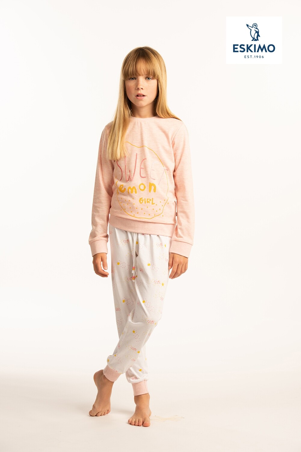 Eskimo meisjes pyjama (10-16jaar): Sweet Lemon