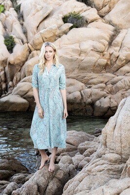 Esqualo Dames lang kleed: print