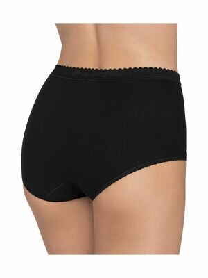 Sloggi Control Maxi: Gaine slip zwart of wit ( Katoen )
