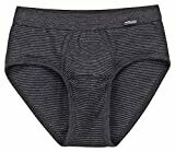 Ammann Heren slip met opening: Classic brief slip ( zwart gestreept ) tot 4XL