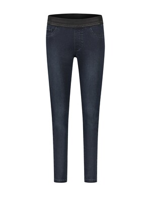 Para Mi Damesbroek: Ruby Heaven Denim Used Dark blue ( elastiek ) L32