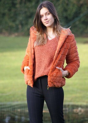 Diversa Broek met carree motief: elastiek met knoop