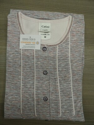 Catini dames nachthemd met lange mouwen: 100cm