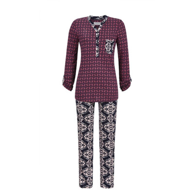 Ringella Pyjama Bordeaux / donker roze