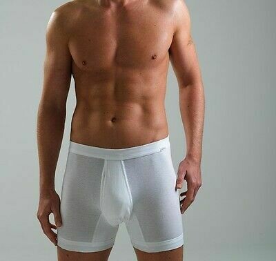 Ammann Heren boxershort met opening: Wit