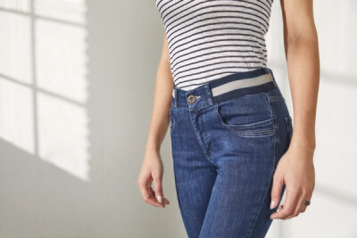 Para Mi Dames Broek: Celine ( Elastiek ) Reform Denim Old Bleu ( skinny Leg )