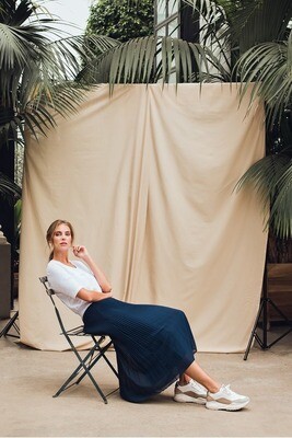 Signe Nature Plissé Jeans Rok