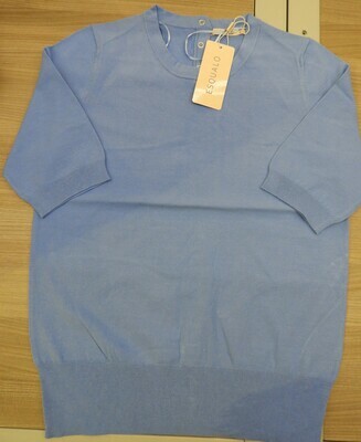 Esqualo Gebreid T-shirt: blauw