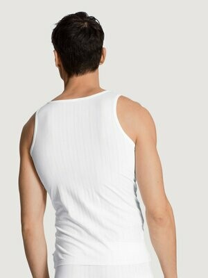 Calida Pure &amp; style Heren Singlet: Fijne streep