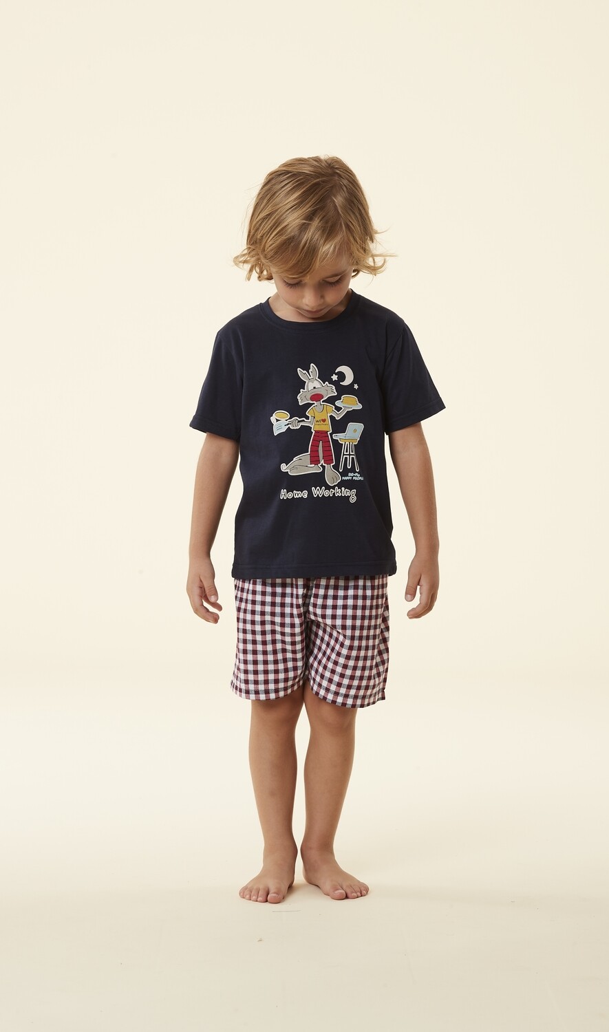 Happy People Jongens pyjama: Carree Short