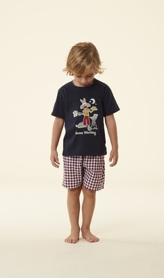 Happy People Jongens pyjama: Carree Short