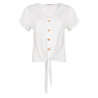 Esqualo lichte T-shirt: Off white