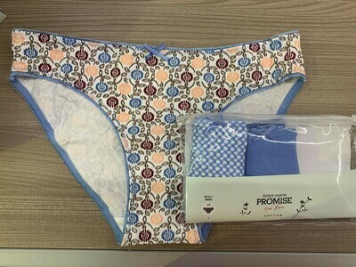 Promise Slips: bikini / mini model triopack, Blauwe versie
