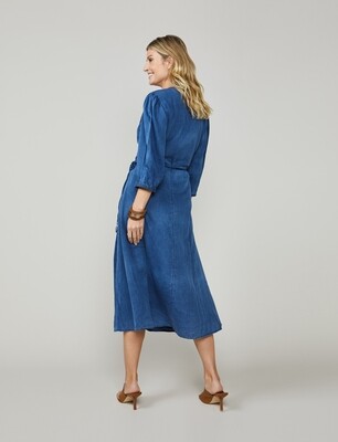 Summum Woman Indigo kleed: overslag