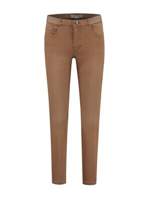 Para Mi Broek: Nikita Elastic Color Denim Camel L30 ( Skinny leg )