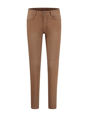 Para Mi Broek: Celine Fancy Color Denim, Chestnut Brown L32 ( skinny fit )