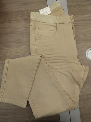 Para Mi Broek: Nikita Elastic Color Denim Beige Marble L30 ( Skinny leg )