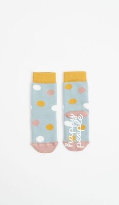 Happy People dames / meisjes kousen: blauw, antislip vanaf 2 jaar
