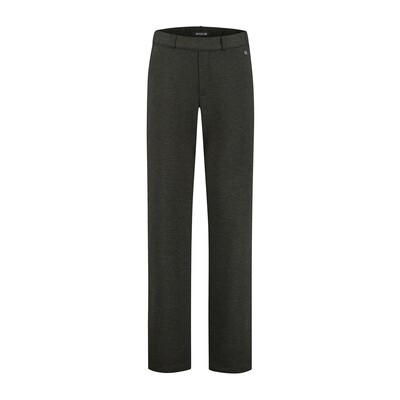 Para Mi Broek Hannah: Elastic Jersey Tweed L32, Army Green