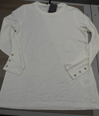 Marble Shirt: Lange mouw, Ecru