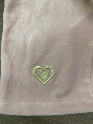 LinClalor Nachthemd: Velours, roze, met kap