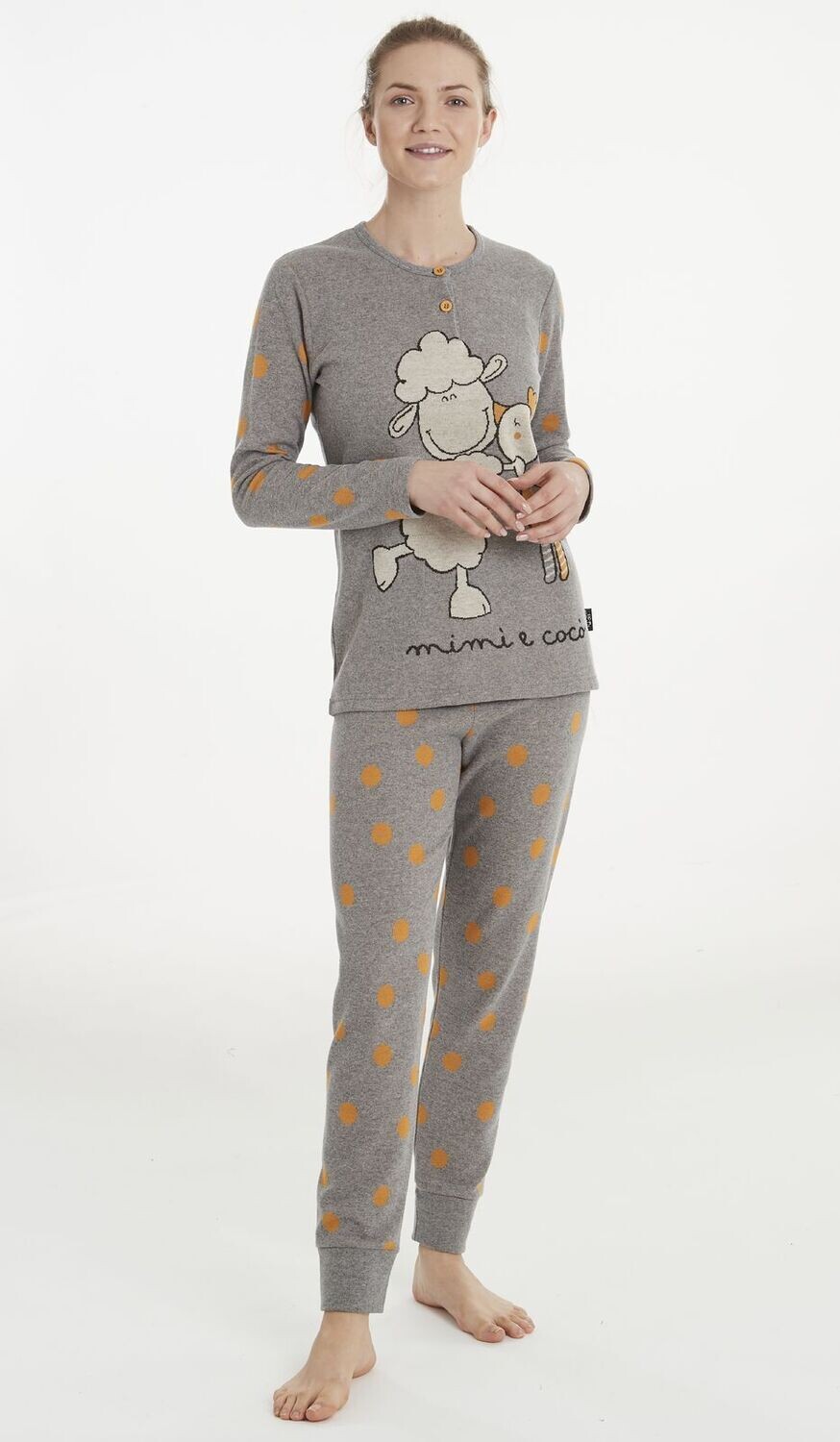 Happy People Dames Pyjama: Gemoltoneerd