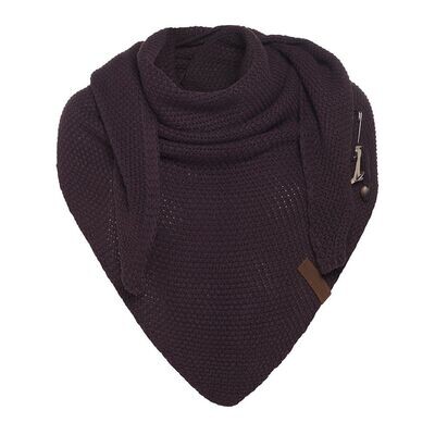 Knit Factory Omslagdoek, sjaal: Coco, Aubergine kleur