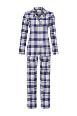 Ringella Dames doorknoop pyjama: Flanel